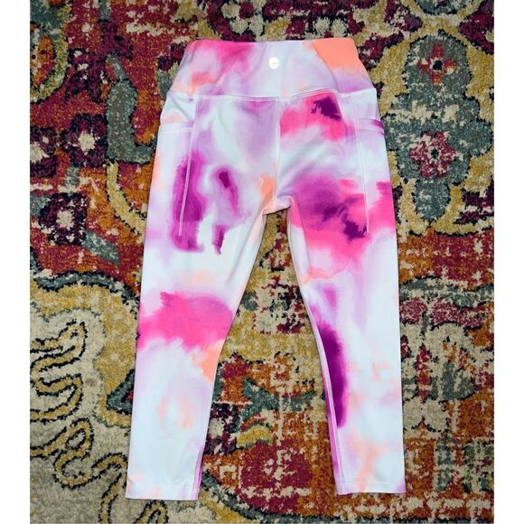 Tie Dye Girls’ Active Leggings - Picture 2 of 2